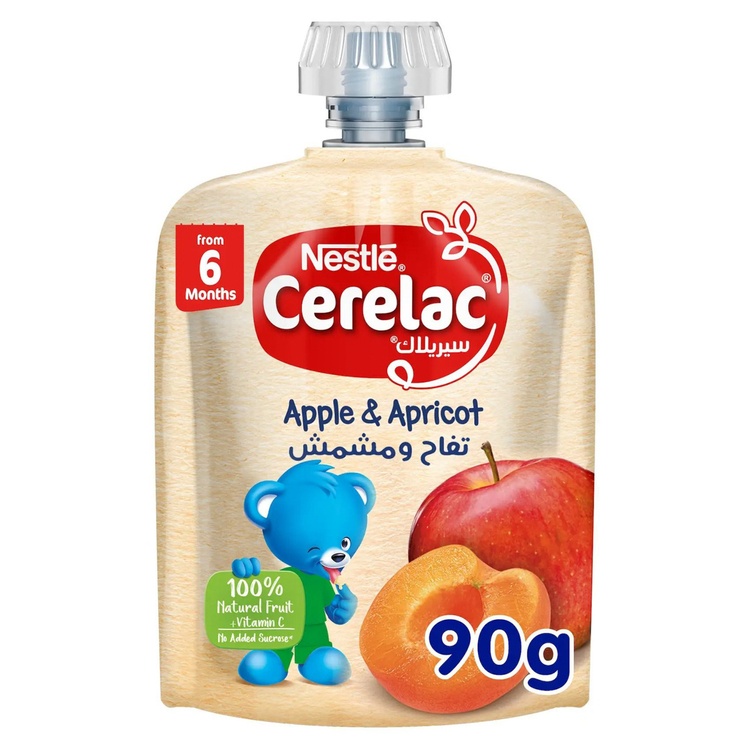 سيريلاك مهروس تفاح ومشمش 90 جم